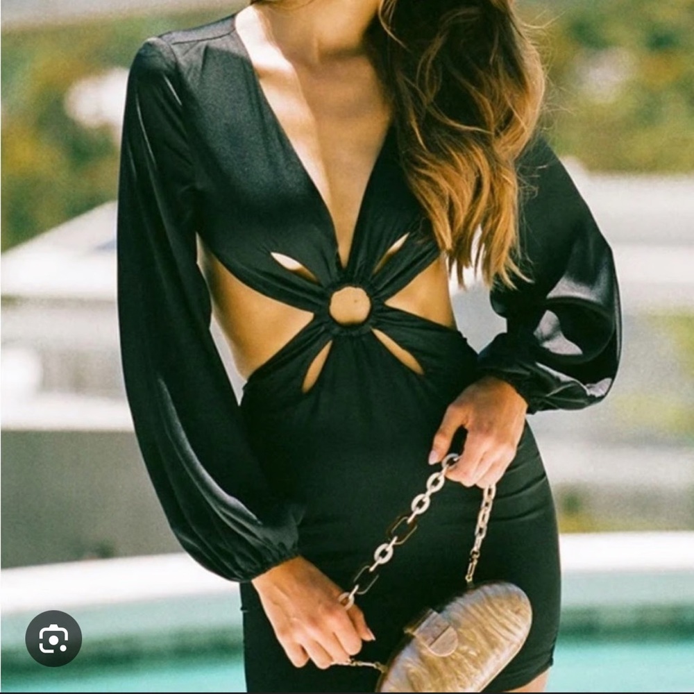 Sabo Skirt Black Cutout Mini Dress
